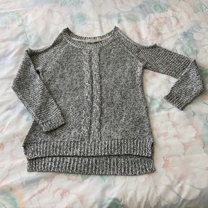 Open shoulder sweater